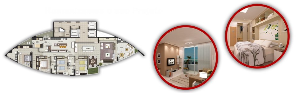 Imagens 3D e Plantas baixas humanizadas