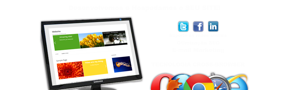 Websites e redes sociais